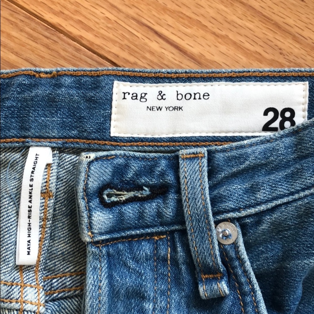 NWT Rag & Bone Maya High Rise Ankle Straight